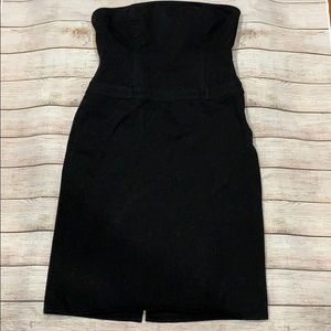 Black J Crew Strapless Dress